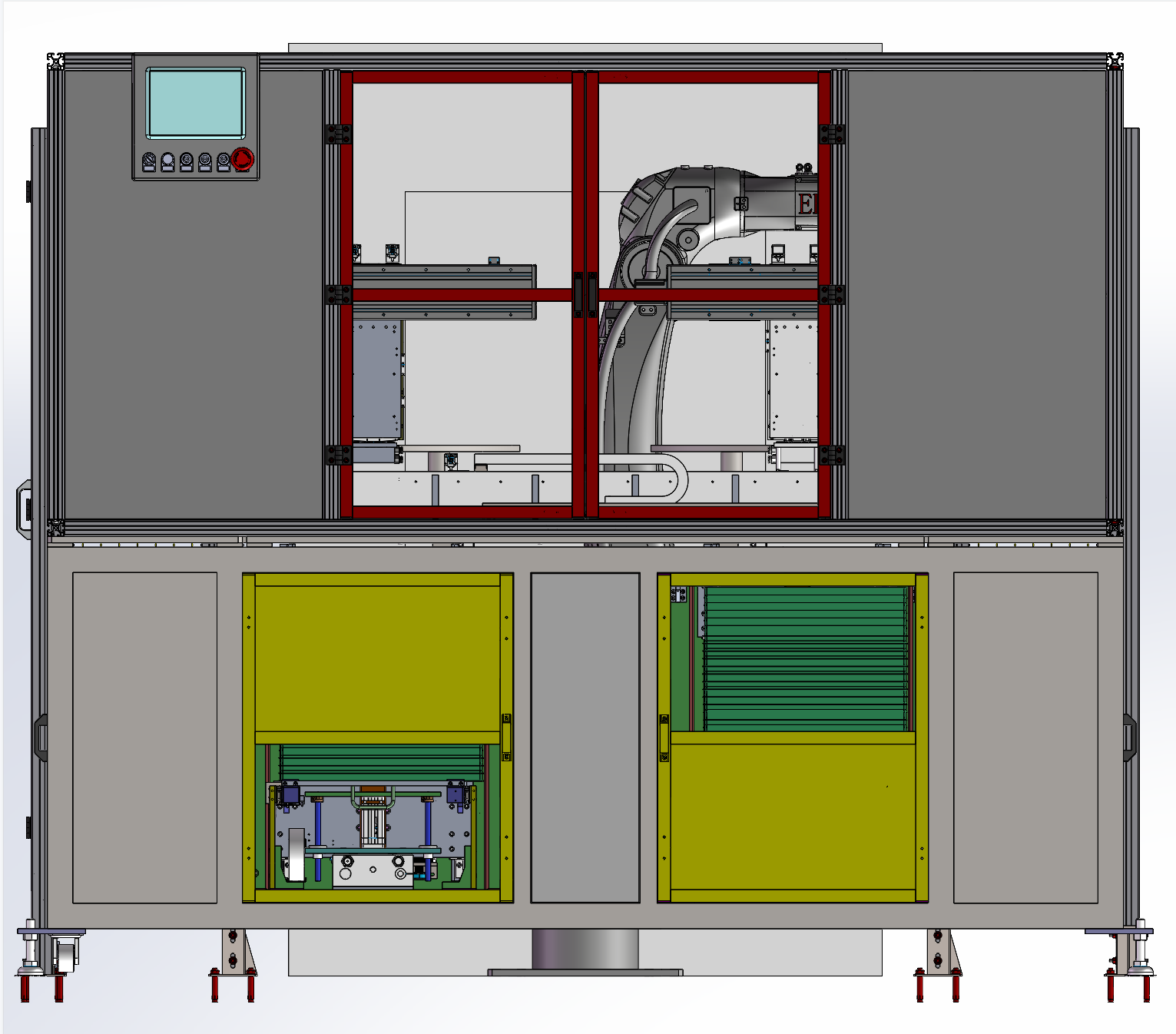 3C产品自动化喷砂上下料