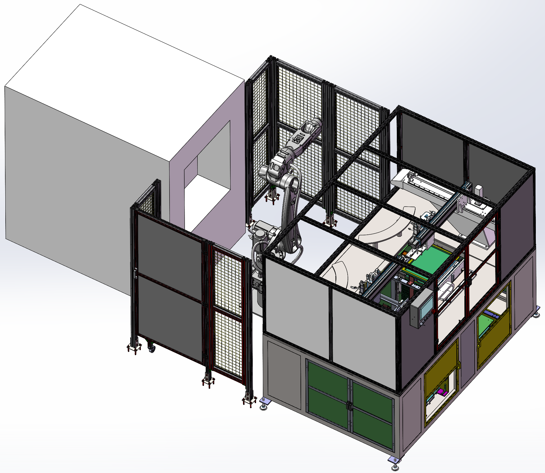 3C产品自动化喷砂上下料