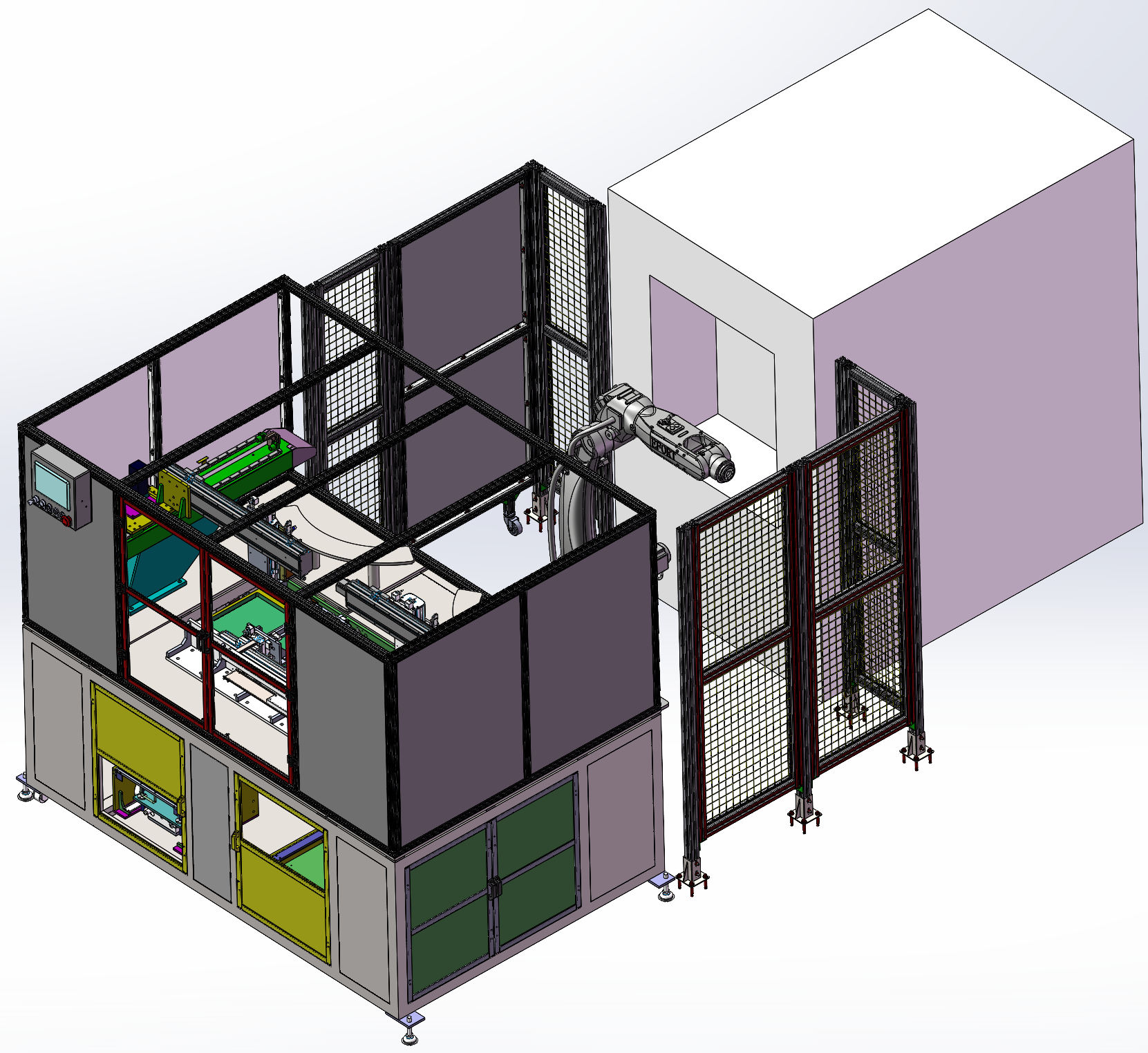 3C产品自动化喷砂上下料