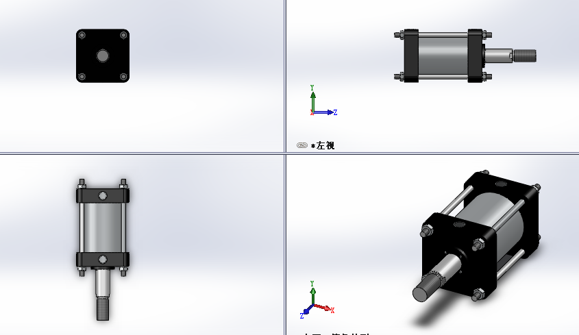 4款QGAb系列粗活塞杆气缸