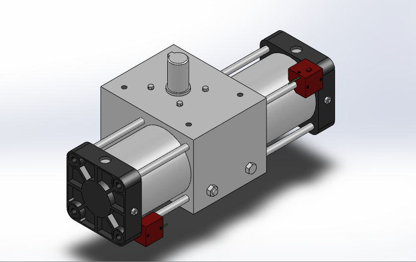 4款QGK-1型中型齿轮齿条摆动气缸