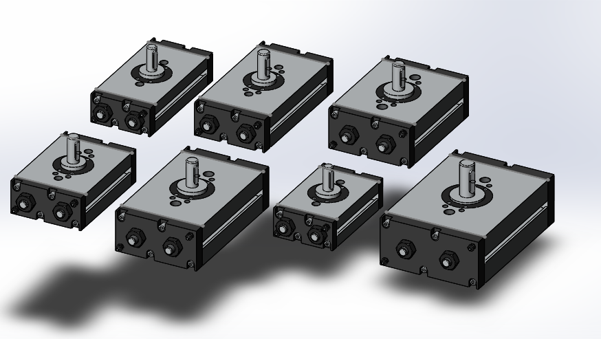 7款QGK-2型小型齿轮齿条摆动气缸