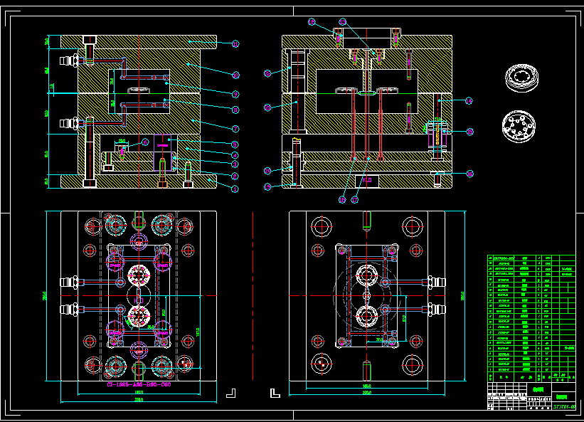 轮式玩具挖掘机轮毂装饰罩注塑模具设计【三维UG】517768==750K