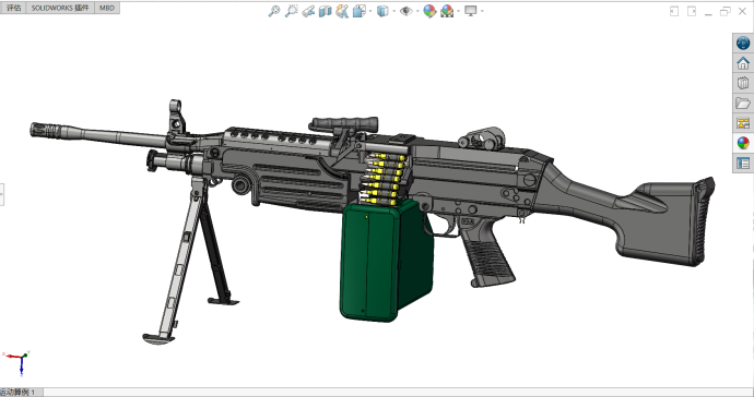 M249 SAW轻机枪模型