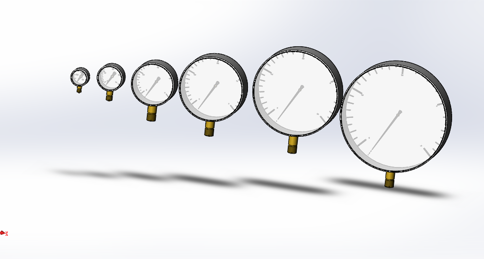 6款Y系列一般压力表