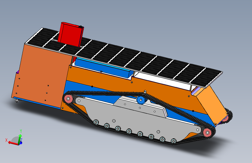 智能割草机设计三维模型图及说明书Solidworks