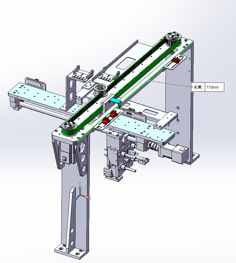 XY机械手-伺服丝杠-伺服同步带-二次水平移动-180度旋转