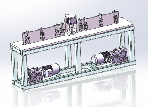 钢管挤切机三维SW+CAD+设计文档