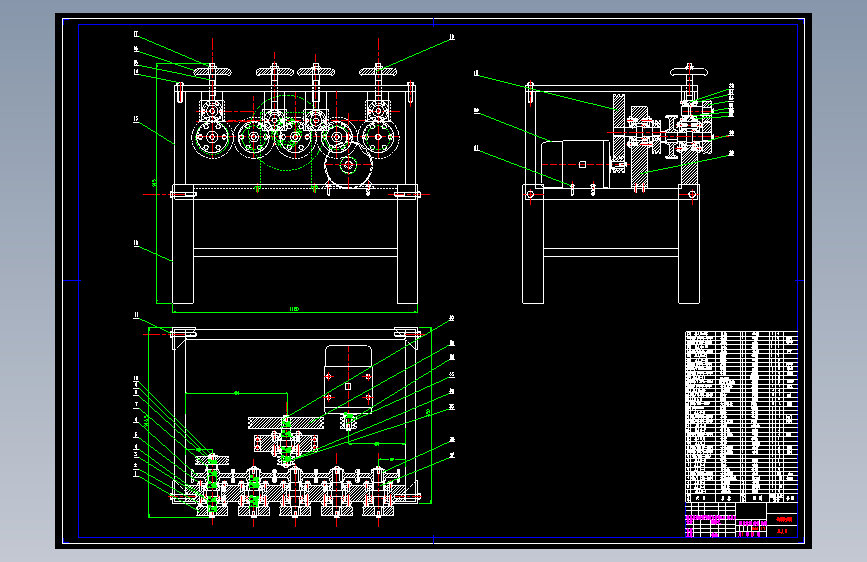 钢筋校直机CAD
