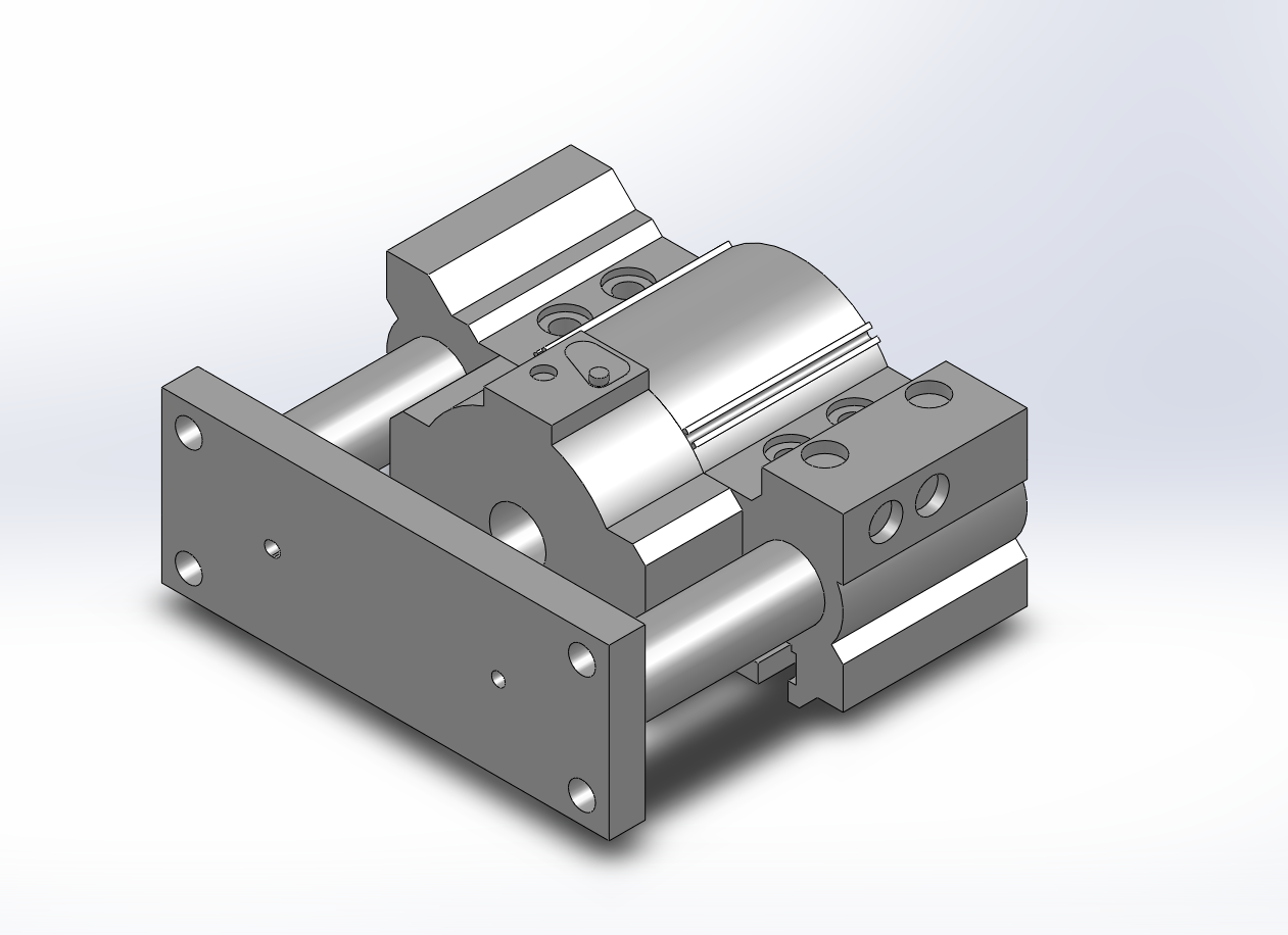 7款MLGP(φ80~φ100)薄型带导杆锁紧气缸