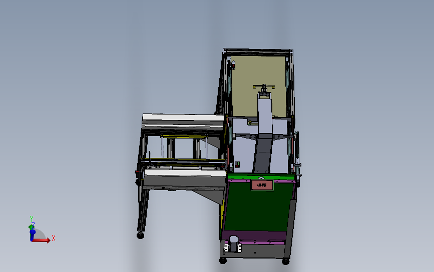 自动收送板机 3D模型（SolidWorks设计