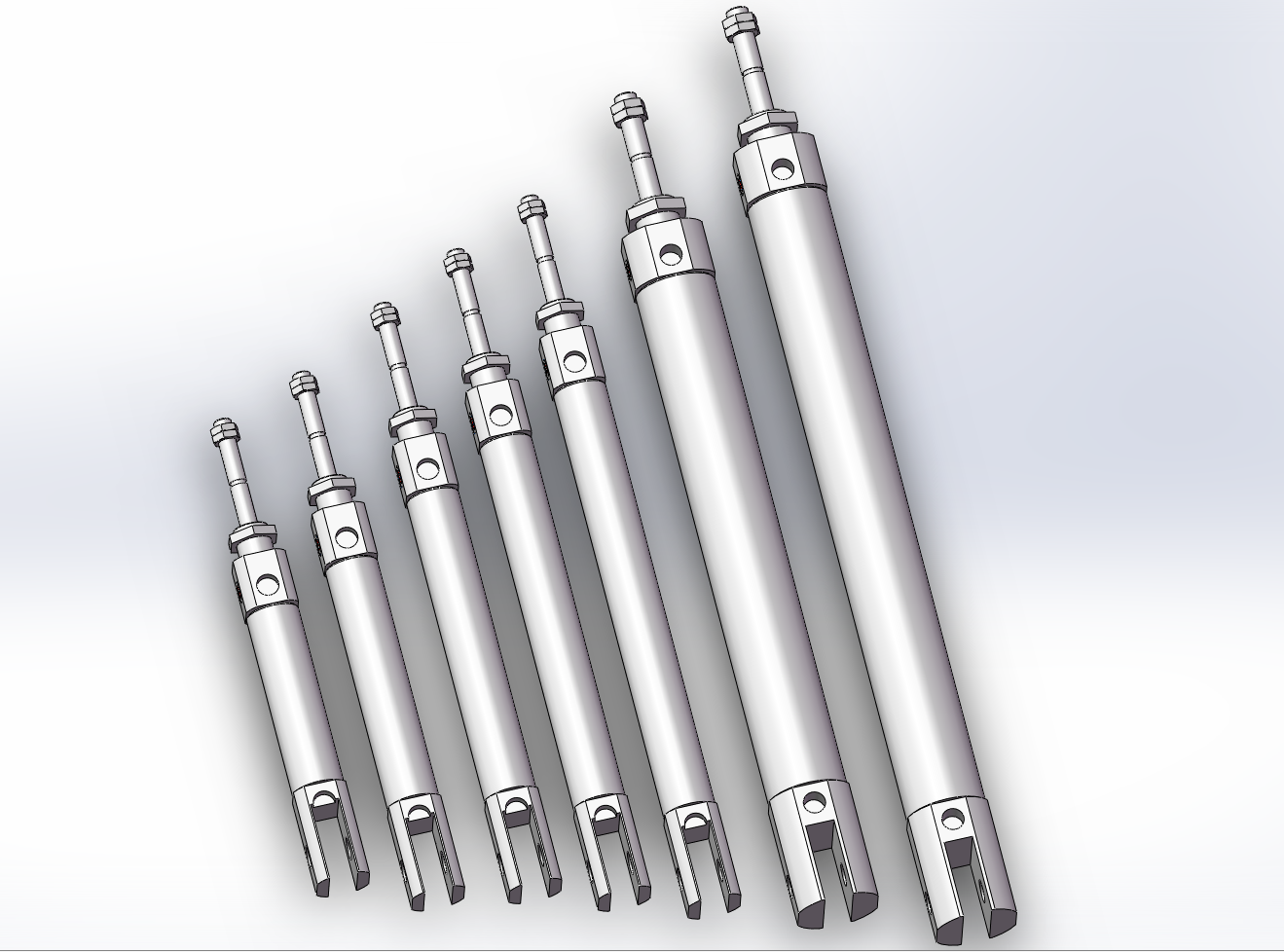 7款CJ2系列不锈钢迷你气缸(双作用、双耳座型)