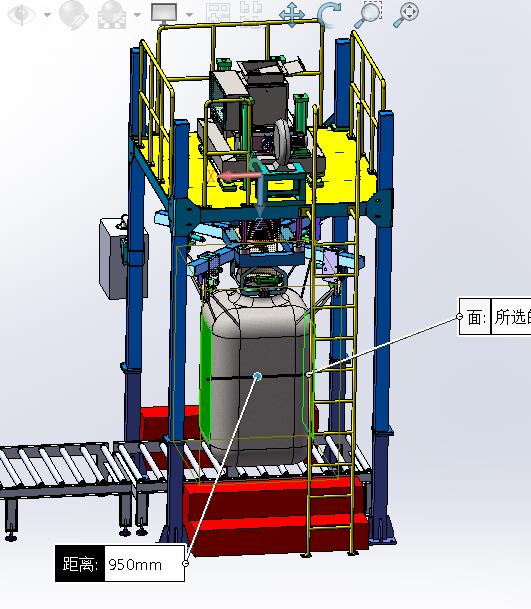 吨袋装袋机-自动夹紧-自动提升-自动拉绳