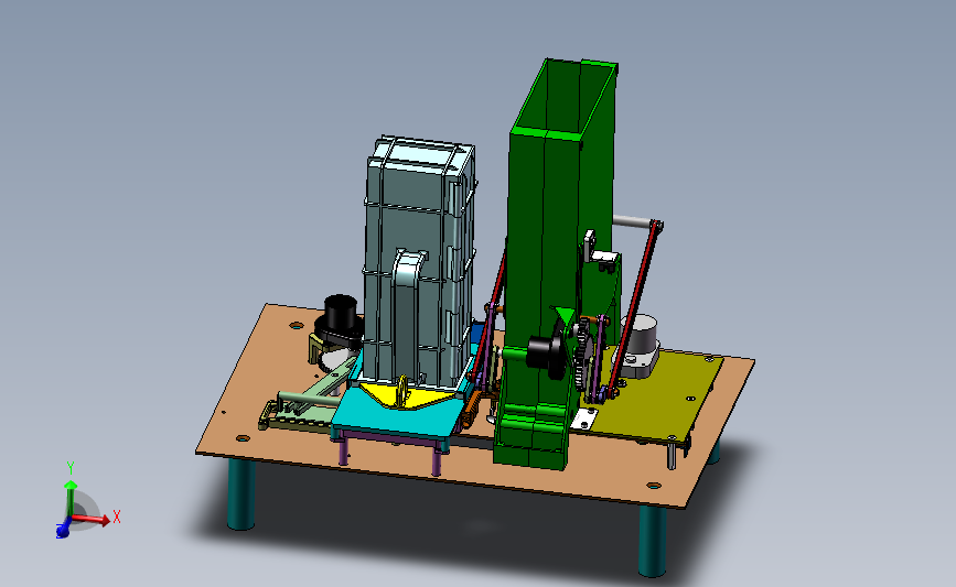 国外小型全自动卷烟机构图纸3D模型_SolidWorks设计