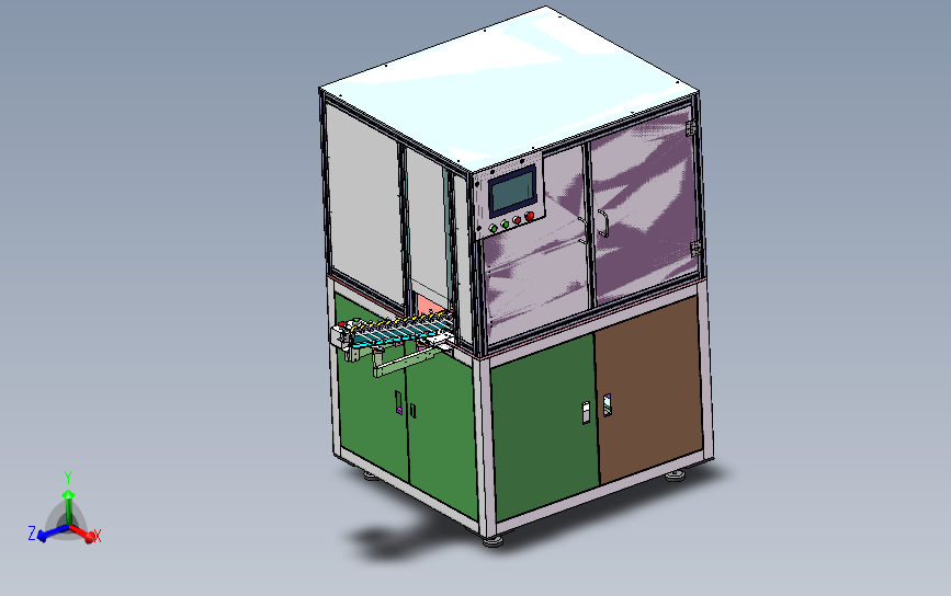 电机转子抛光机（美的微型马达转子抛光设备） 3D模型SolidWorks三维设计图