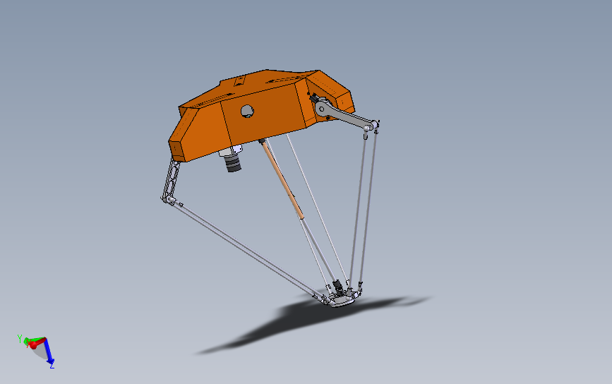 并联机器人 蜘蛛手（两款）3D模型_SolidWorks设计