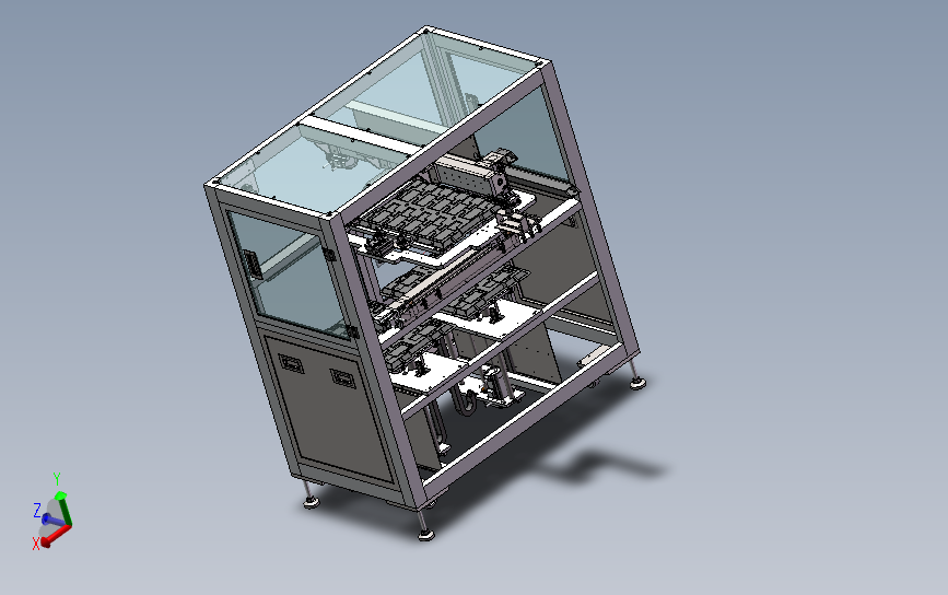 电子产品上下料机器自动化设备 3D模型SolidWorks三维设计图