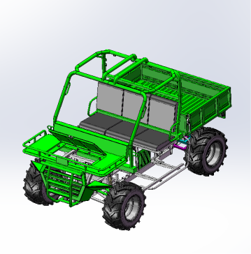 4×4全地形越野车结构模型
