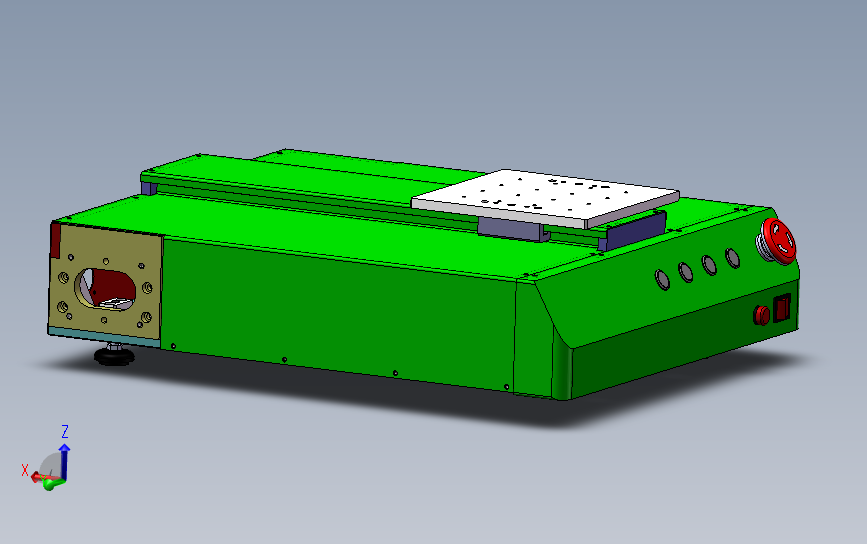 典型XYZ台式三轴螺丝机，吹气式锁螺丝机 3D模型SolidWorks三维设计图