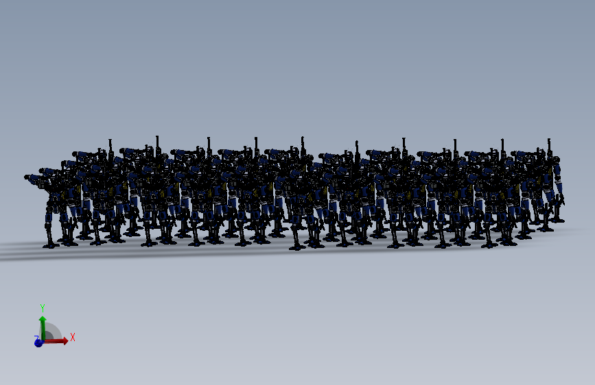 概念机器人（未来机械人） 3D模型SolidWorks三维设计图