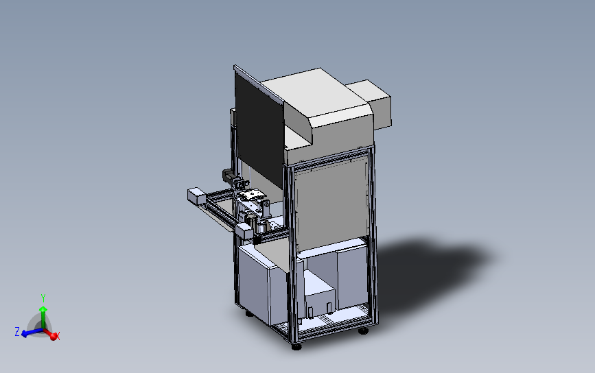 非标贴印机 3D模型SolidWorks三维设计图