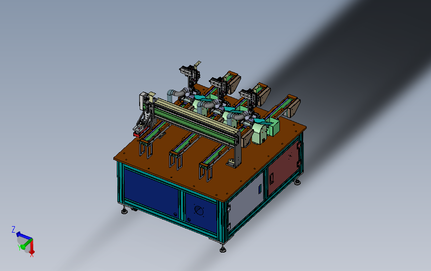 非标18650电芯自动剥皮机、18650圆柱电池剥皮设备 3D模型SolidWorks三维设计图
