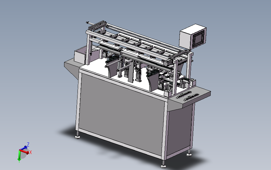 测试浸锡机（线圈切脚测试浸脚机） 3D模型SolidWorks三维设计图