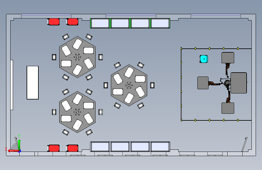 工业机器人仿真实训室模型MF