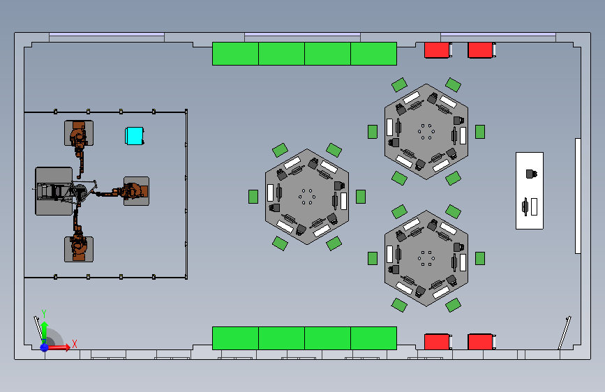 工业机器人仿真实训室模型MF