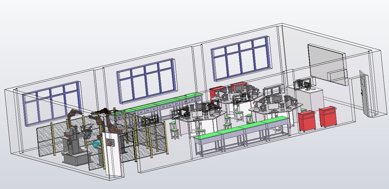 工业机器人仿真实训室模型MF