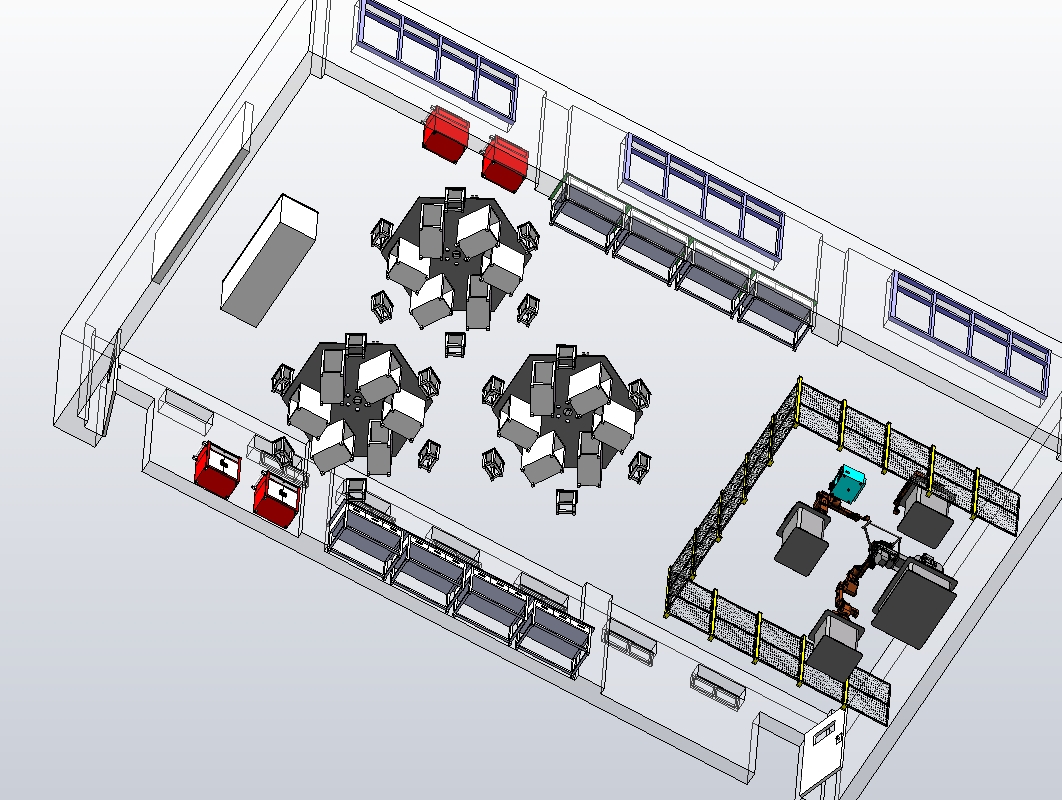 工业机器人仿真实训室模型MF