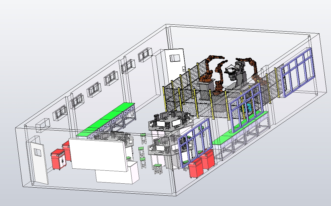 工业机器人仿真实训室模型MF