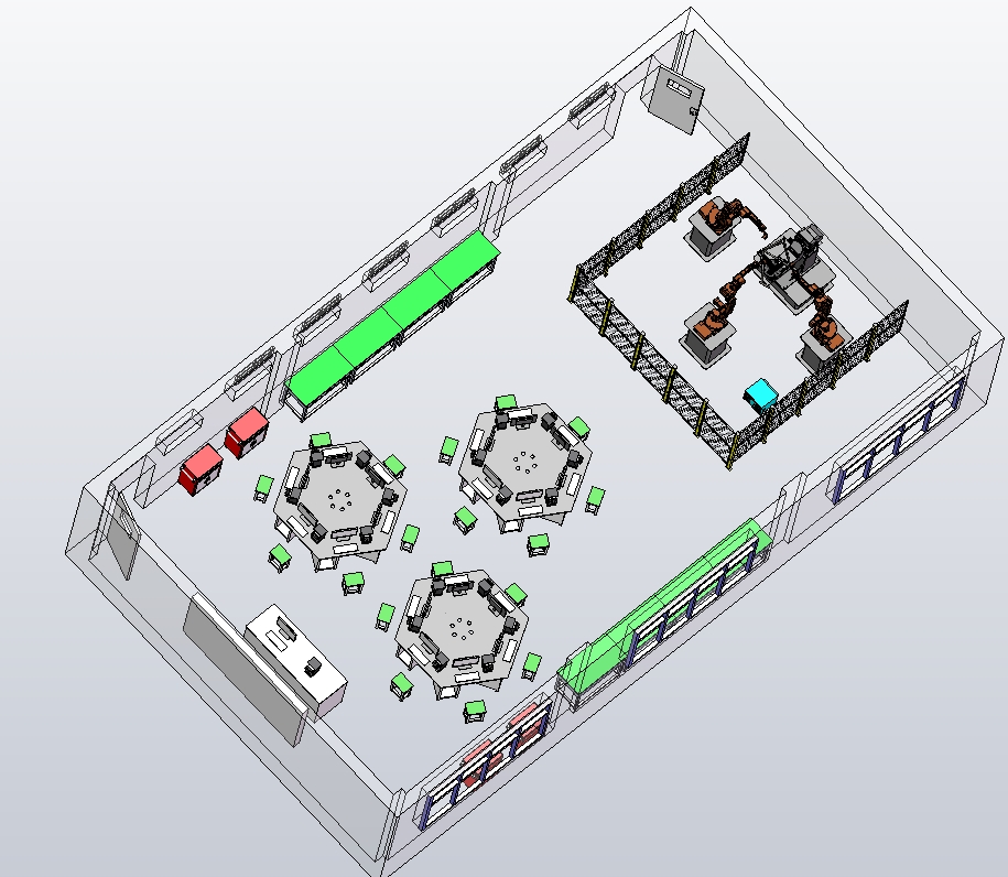 工业机器人仿真实训室模型MF