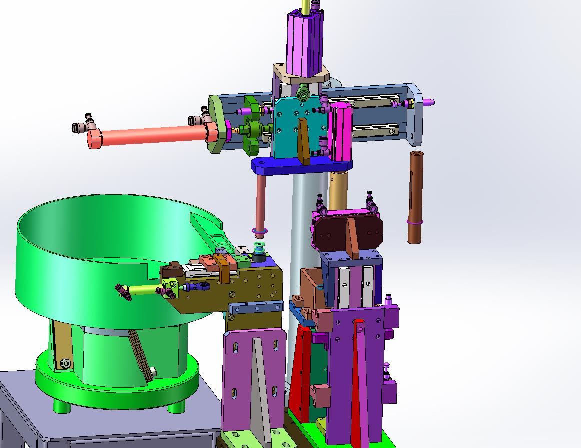 阀门自动组装-自动上O形圈-自动拼装-自动压紧
