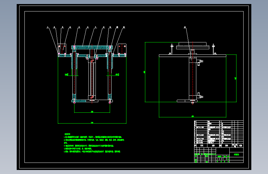 托盘移动升降机CAD-MF