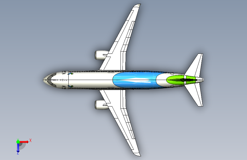 c919飞机UG模型MF
