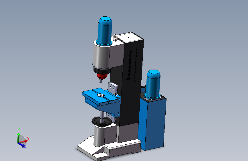 JM9T武汉埃瑞特的液压台式铆接机旋铆机3D模型三维图纸