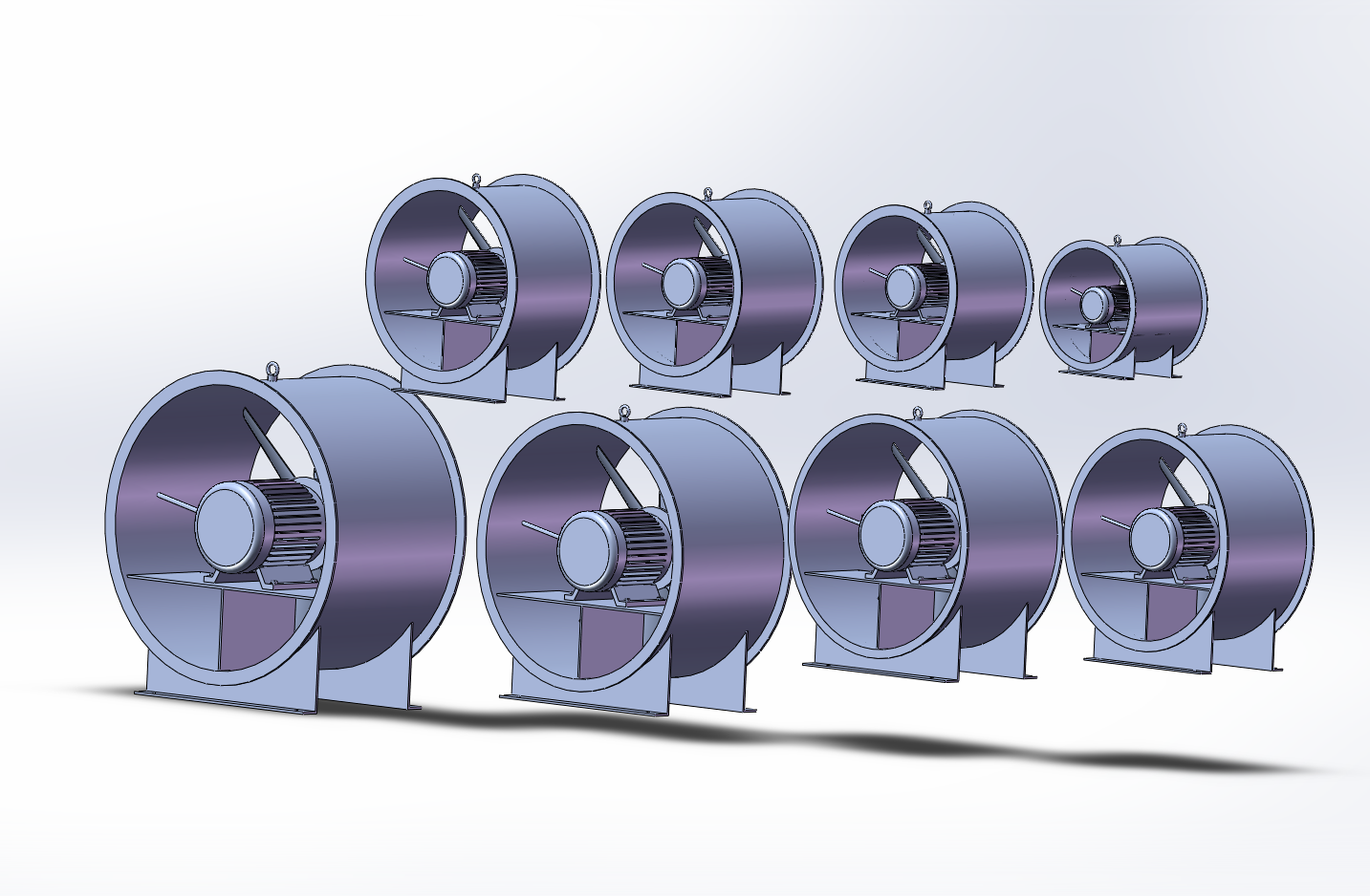 8款斜混型轴流风机