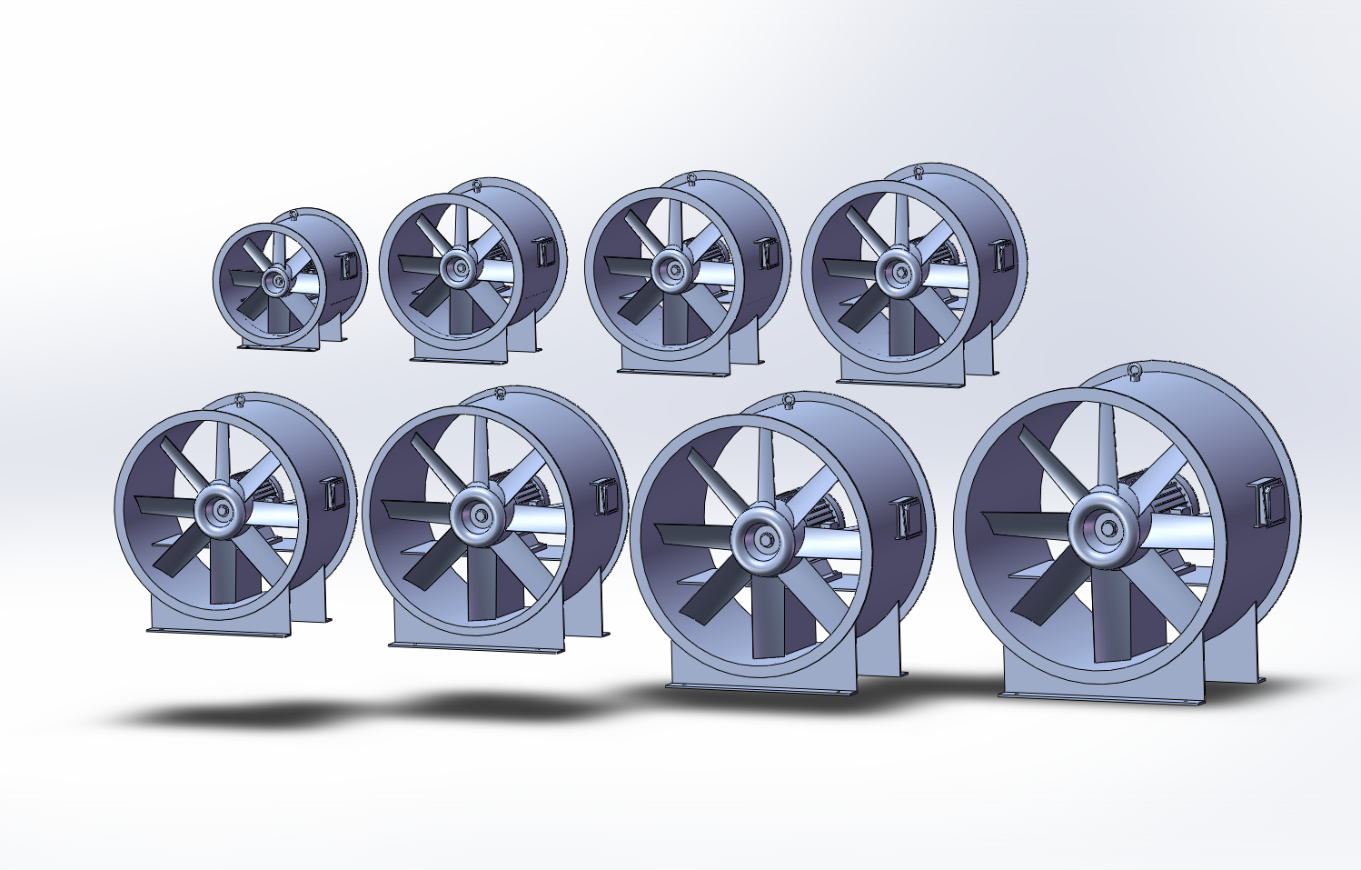 8款斜混型轴流风机