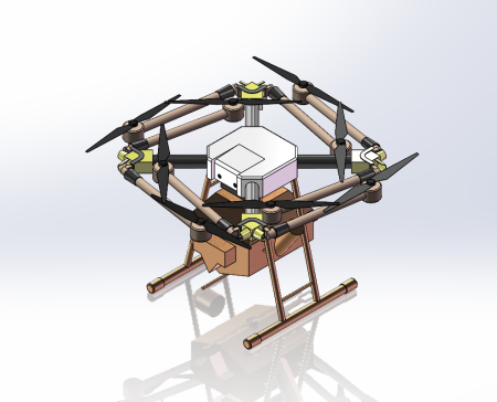 MG-1P植保无人机Solidworks