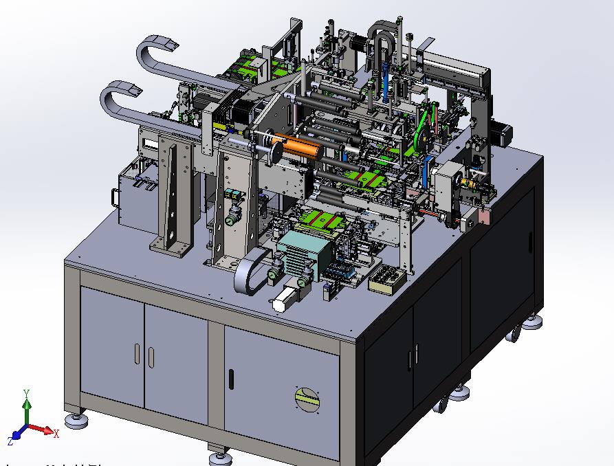 动力电池全自动叠片覆膜组装机-自动上料-自动缠绕-短路检测