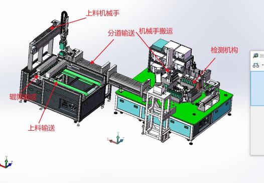 锂电池气密自动检测设备-自动上料-分道输送-辊筒输送-自动检测