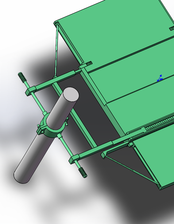 光缆交接箱架空安装架