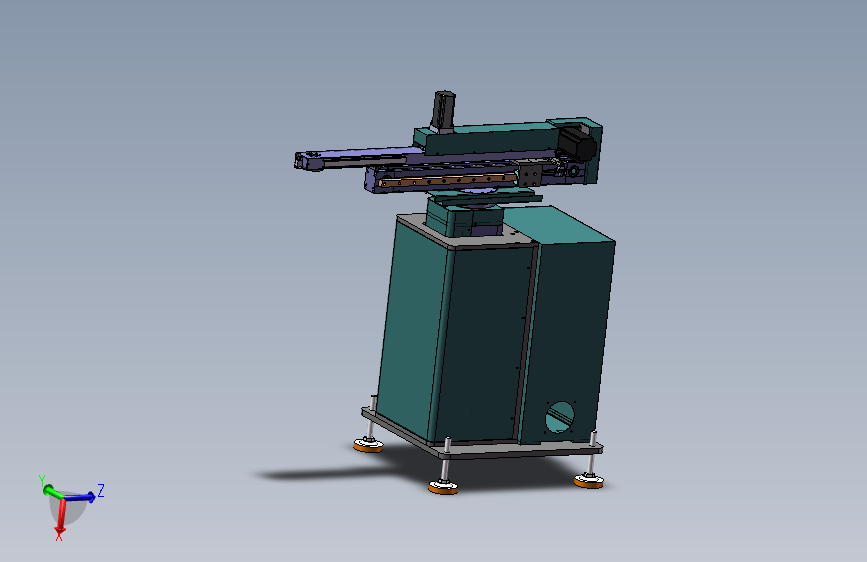 四轴冲压机械手3D设计MF