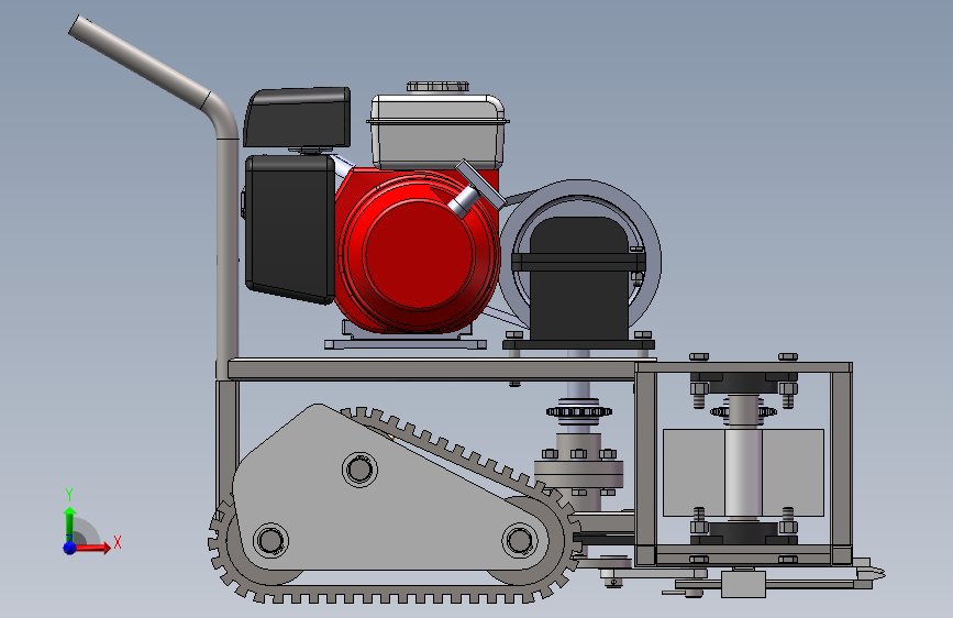 割草机模型sw图MF1042270