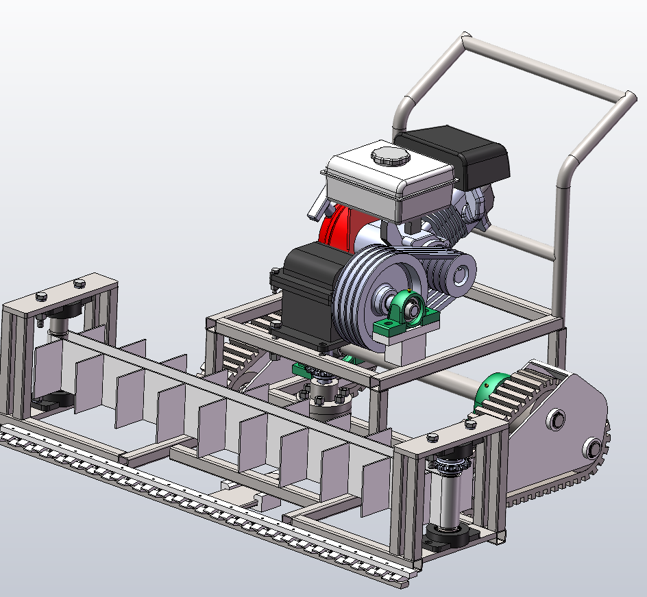 割草机模型sw图MF1042270