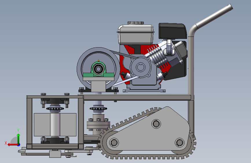 割草机模型sw图MF1042270