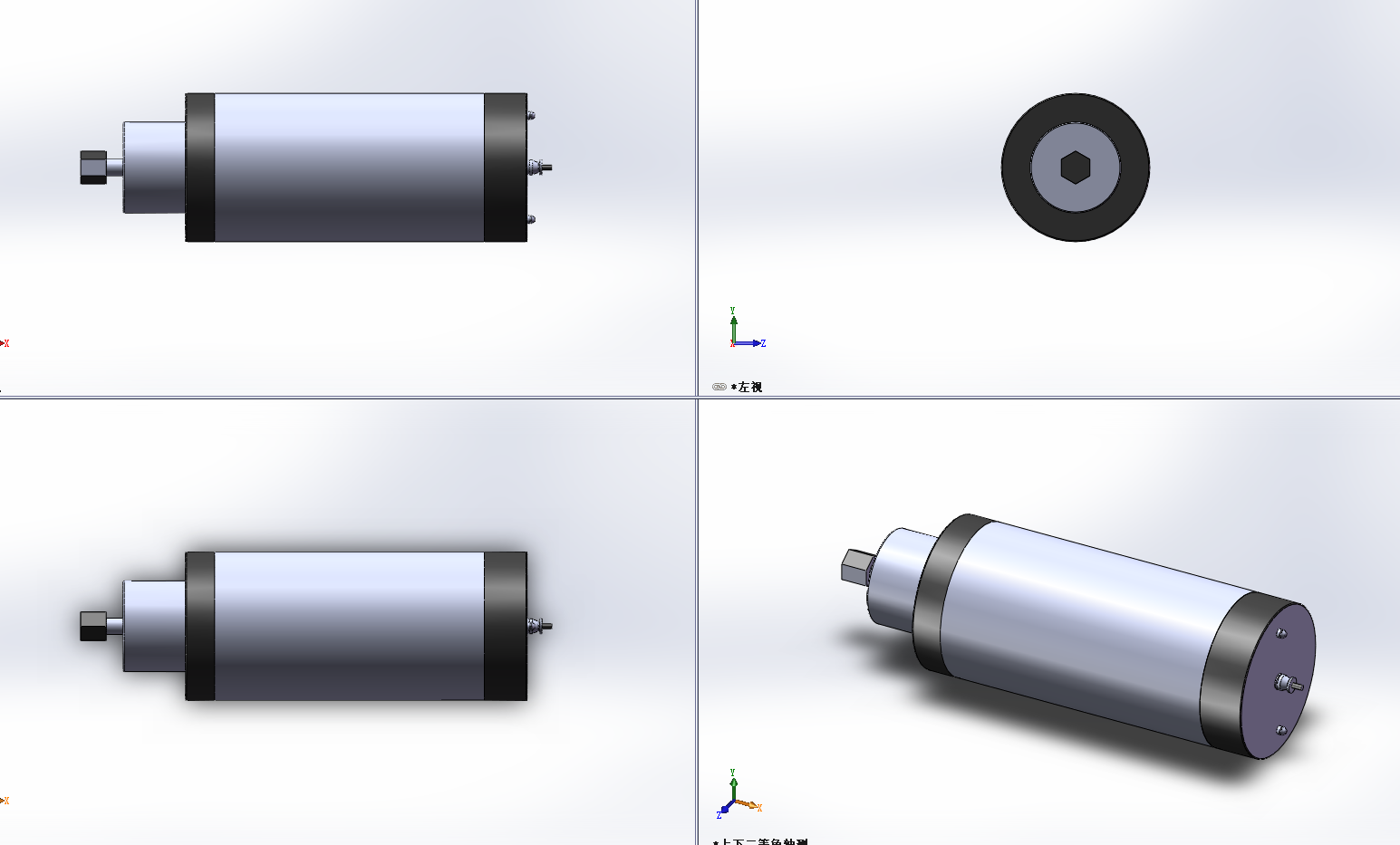 6款数控雕刻机用恒功率电主轴