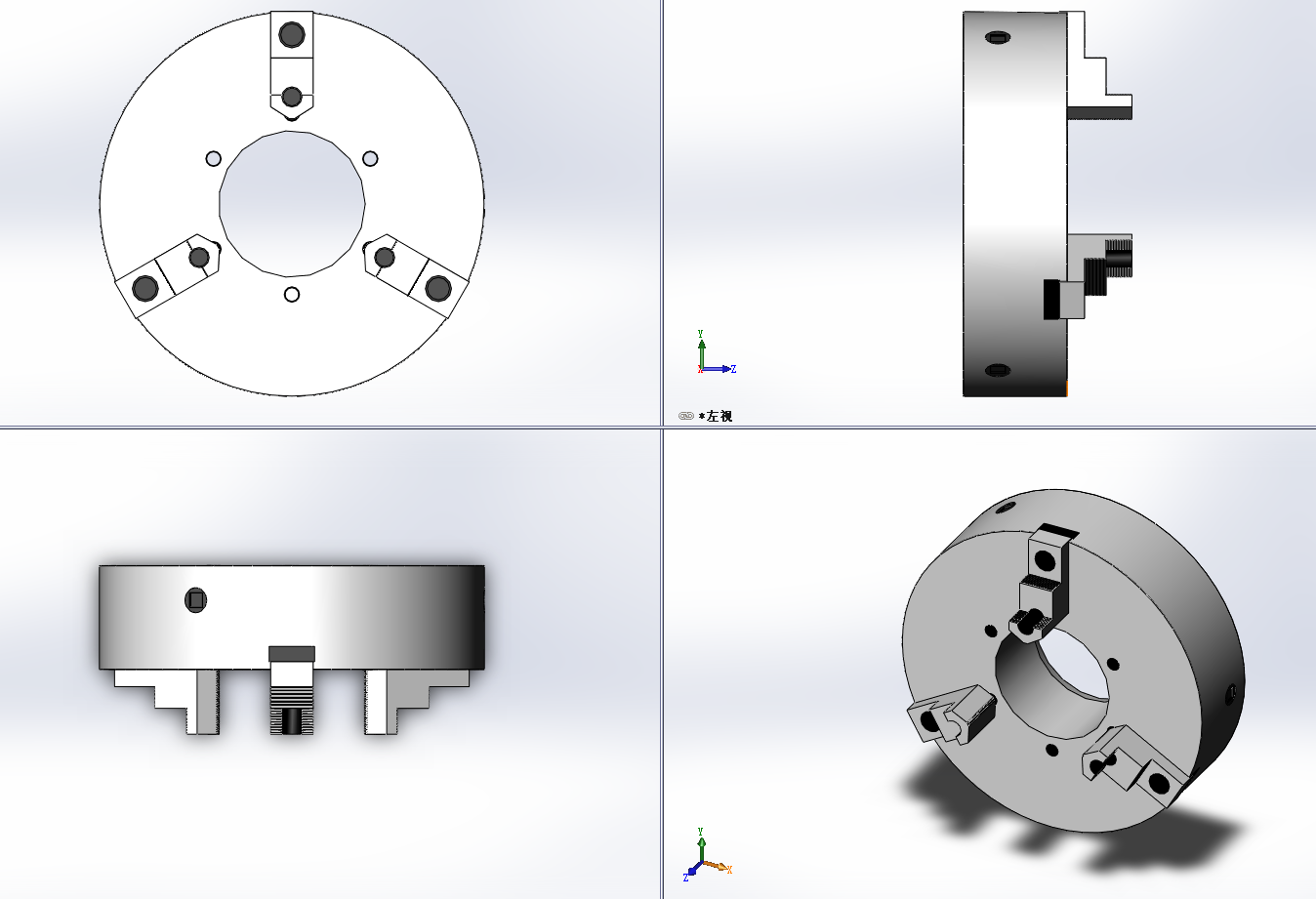 4款A1(A2)直装型三爪夹头
