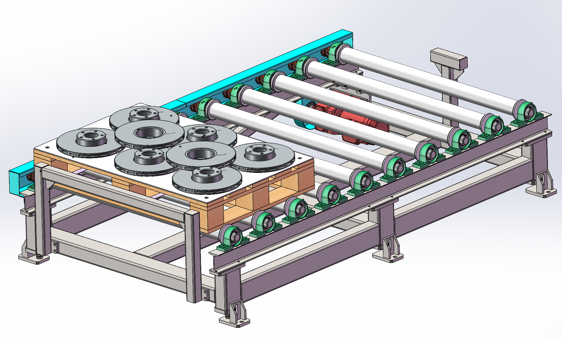 重载托盘辊道输送线